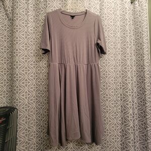 Torrid Soft Gray Ribbed Dress